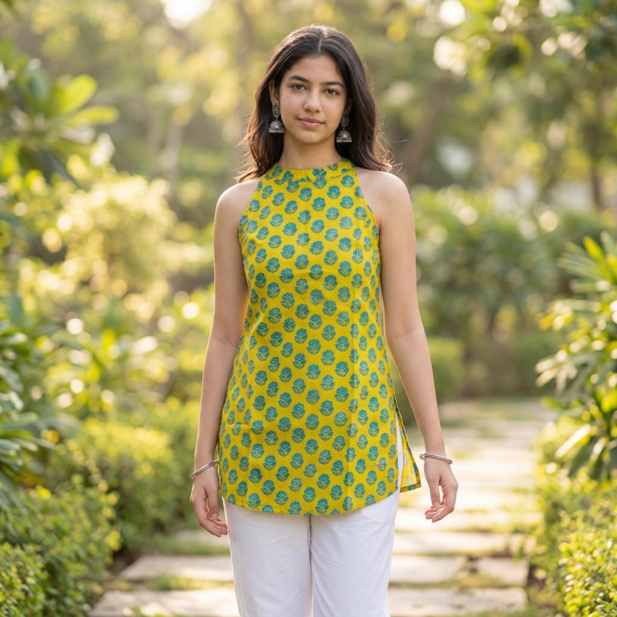 Soraani Vanya Halter Kurti - Soraani