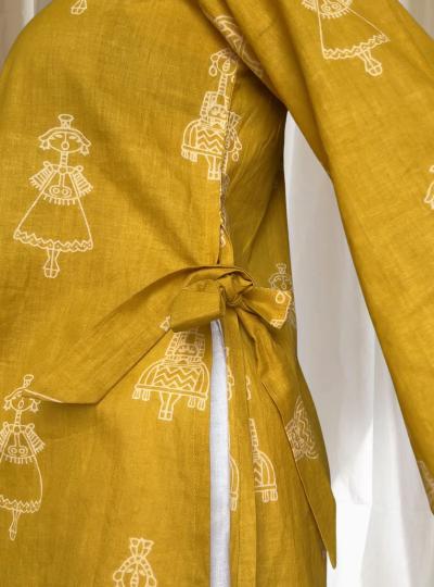 Sunahri Mustard Kurti