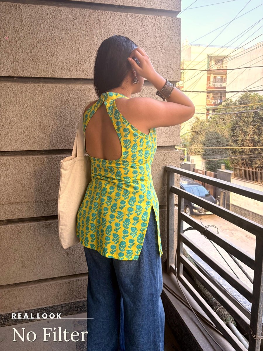 Soraani Vanya Halter Kurti - Soraani