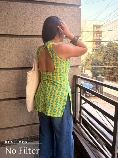 Soraani Vanya Halter Kurti - Soraani