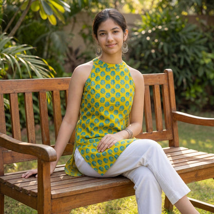 Soraani Vanya Halter Kurti - Soraani