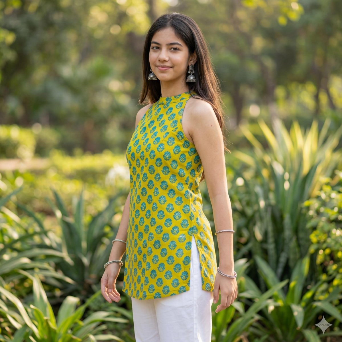 Soraani Vanya Halter Kurti - Soraani