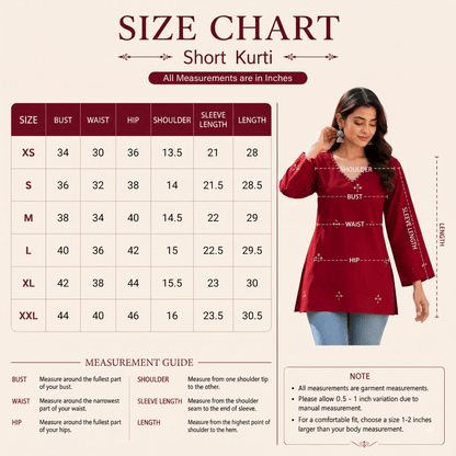 Tina Embroidered Kurti - Soraani